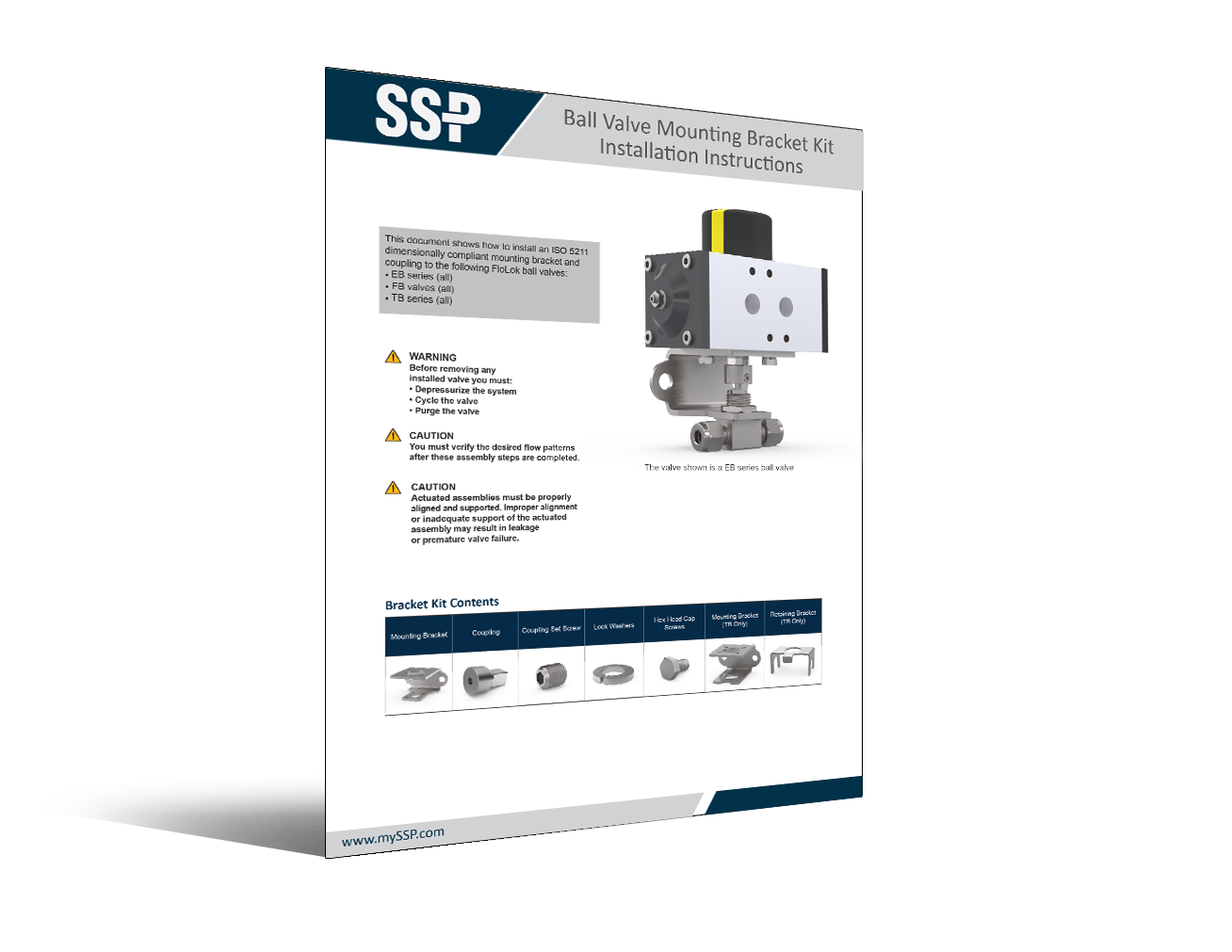 EB, TB, FB Series Ball Valves Actuator Mounting Instructions EB, TB, FB Series Ball Valves Actuator Mounting Instructions